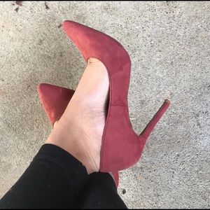 Faux Suede Heels!